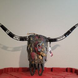 Nwt Beltranart Metal Steer Sculpture Hanger 15x30