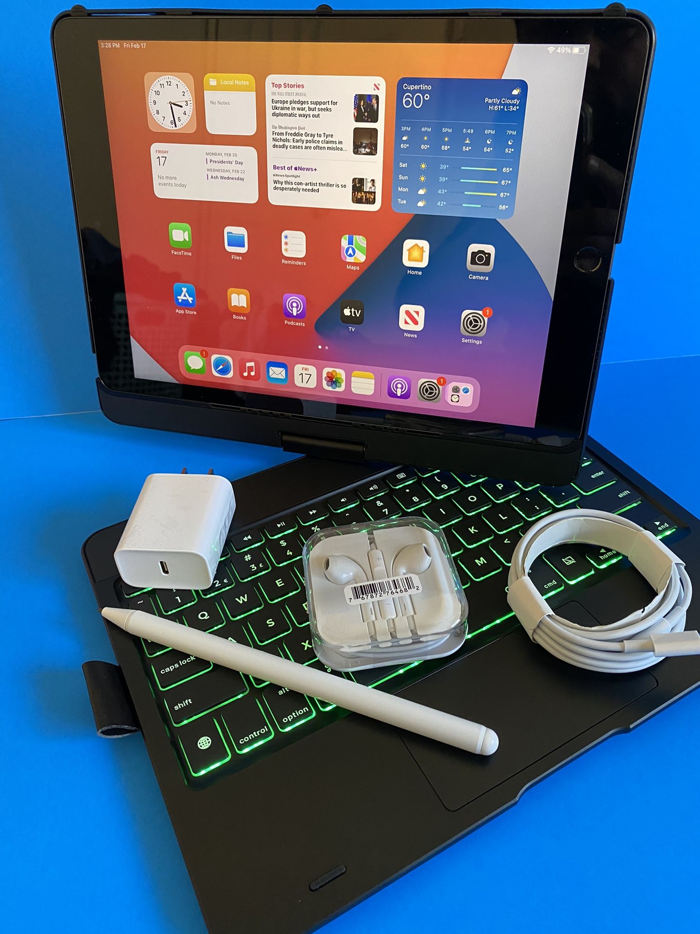 Apple IPad 8th Generation Retina /Latest IOS 16/ 2020 model