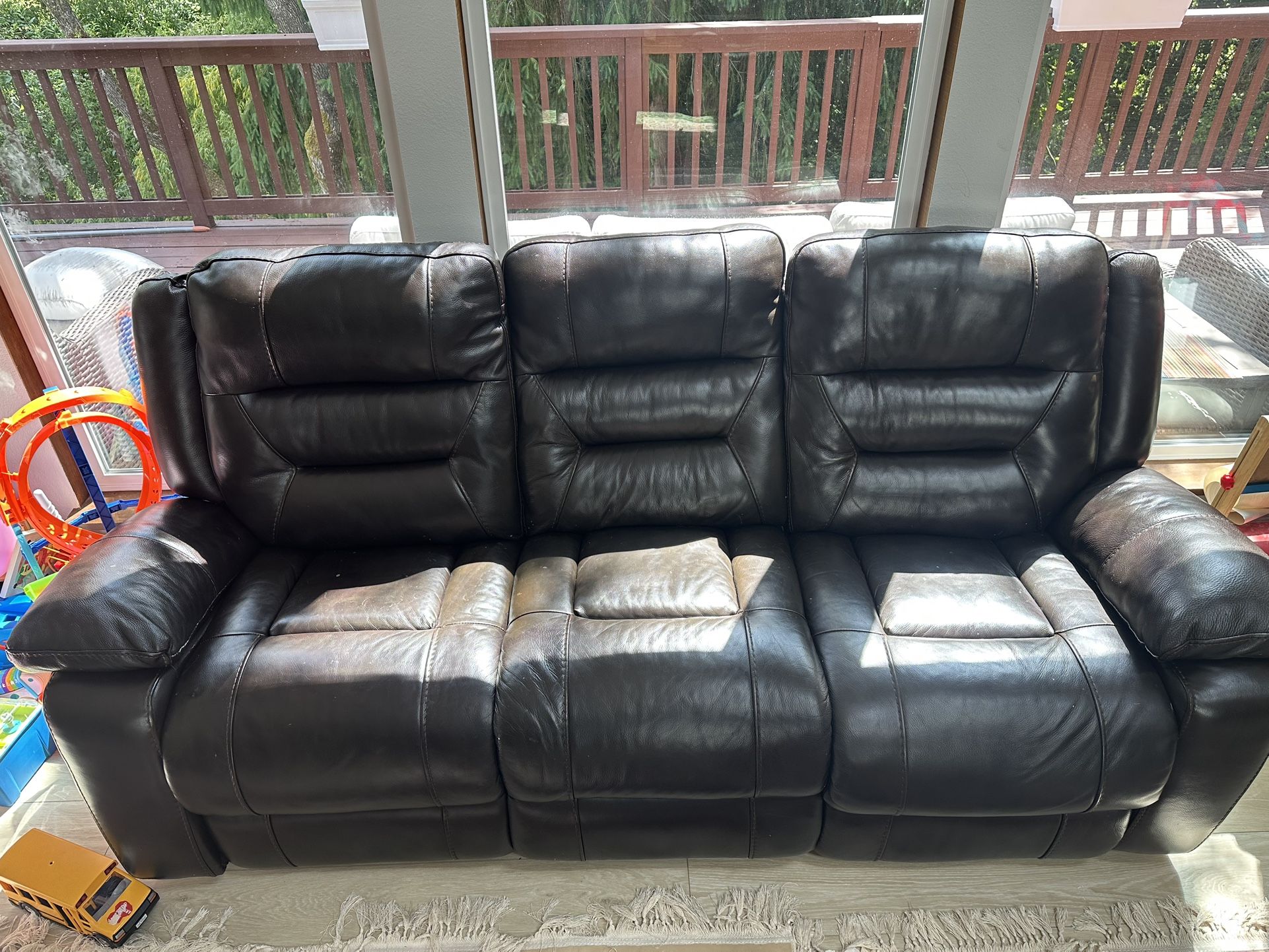 Leather Recliner Sofa And Loveseat