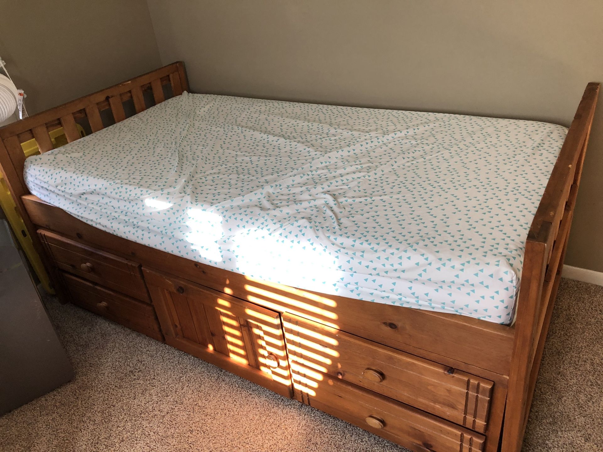 Wood Twin Bed Frame $65 mattress not included