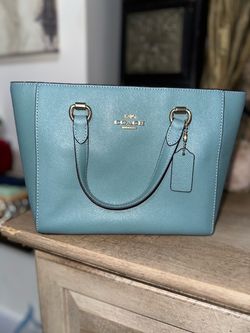 Coach Satchel Slate Blue