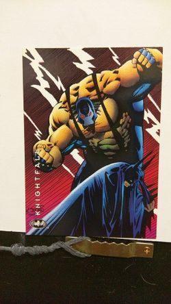 Batman vs Bane promo card