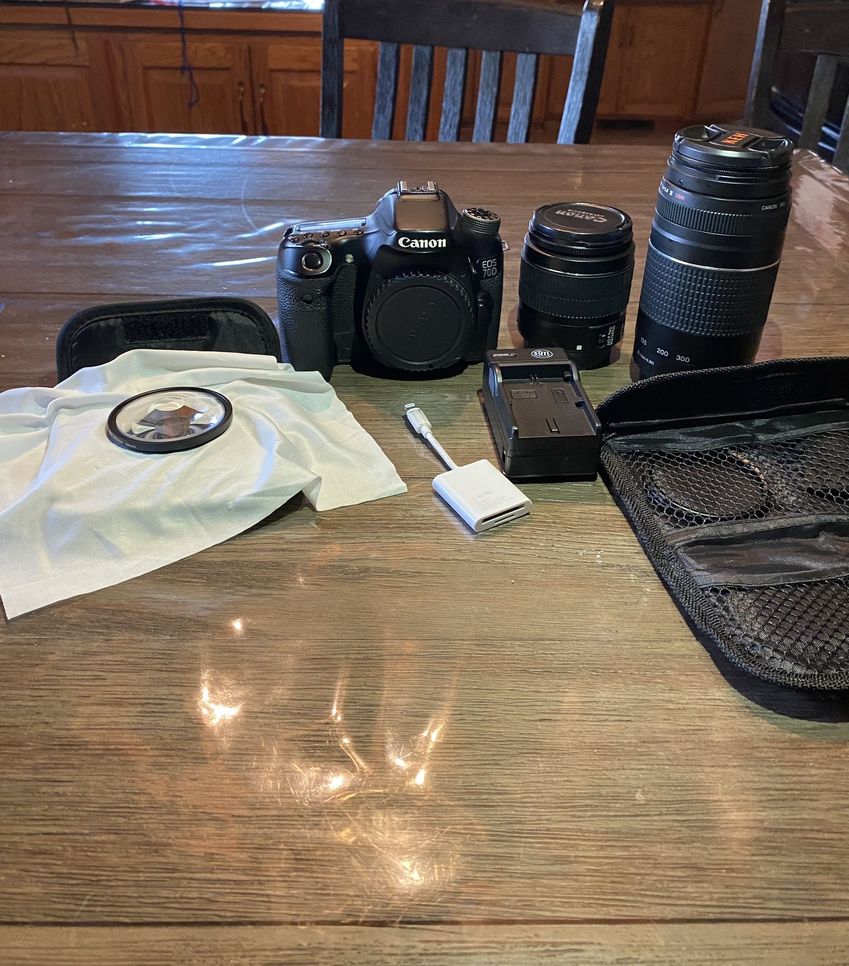 Canon Camera With Lenses