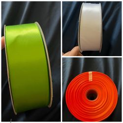 Satin Ribbon Rolls – Set of 3