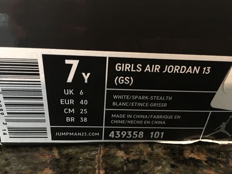 Air Jordan 13 GS 'Stealth Pink' - Air Jordan - 439358 101 - white