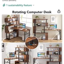 Rotating Computer Desk