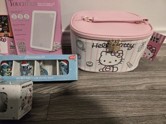 Hello Kitty, Shot Glasses, Makeup Bag , Eled Mirror