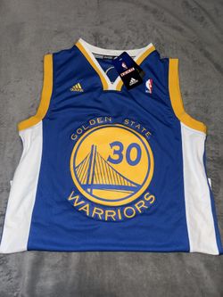 NWT Steph Curry Jersey Mens Small +2 Blue Adidas Swingman Golden State Warriors
