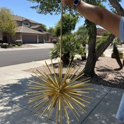 Beautiful 24" Gold Sputnik Chandelier