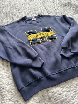 Vintage 1990s Michigan Football Crewneck Sweatshirt - Size Medium