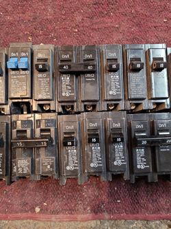 Assorted Electrical Breakers