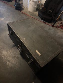 Old 1947 military equipment chest