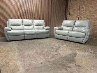 Abbyson Sofa and Loveseat with Lumbar