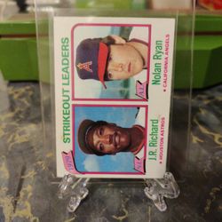 1980 Topps Jr Richards And Nolan Ryan Strikeout Leaders 206