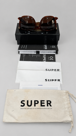 SUPER Retrosuperfuture Classic Francis Havana Sunglasses 364/W10 ZEISS