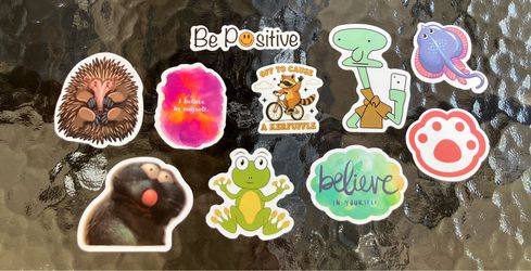 10 pack random stickers bundle