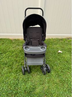 Joovy Caboose Graphite Sit and Stand Tandem Double Stroller - Great Condition