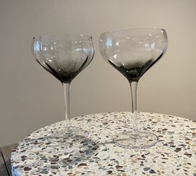 2- Sur la Table Coup Glass - Smoke Black