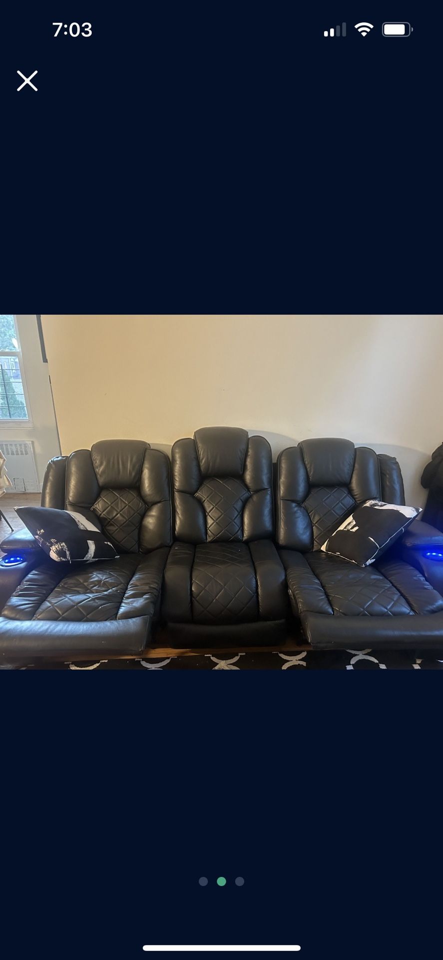 3 Seat Recliner Couch - Sofa