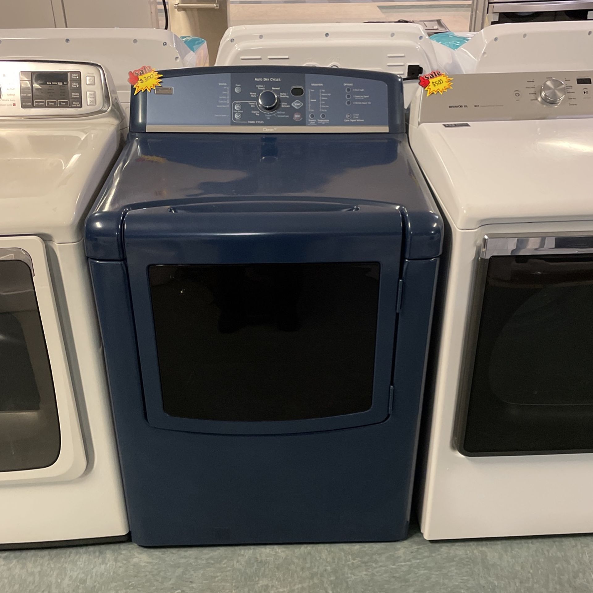 KENMORE ELITE BLUE FRONT LOADER GAS DRYER | charm-city-appliance