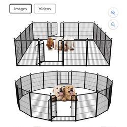 FXW Rollick Dog Playpen Designed for Camping, Yard, 32" Height , 16 Panels