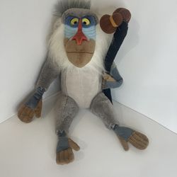 Disney Store Rafiki Plush The Lion King Stuffed Monkey Baboon Animal Toy 15"