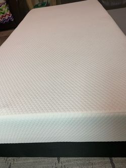 Memory Foam Twin mattress and boxspring.