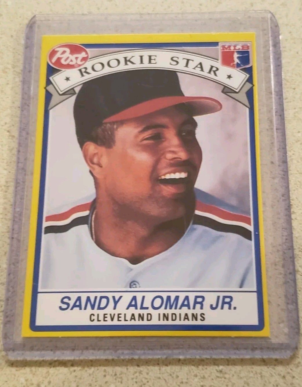 1991 Post Baseball Card #6 Sandy Alomar Jr. Rookie RC