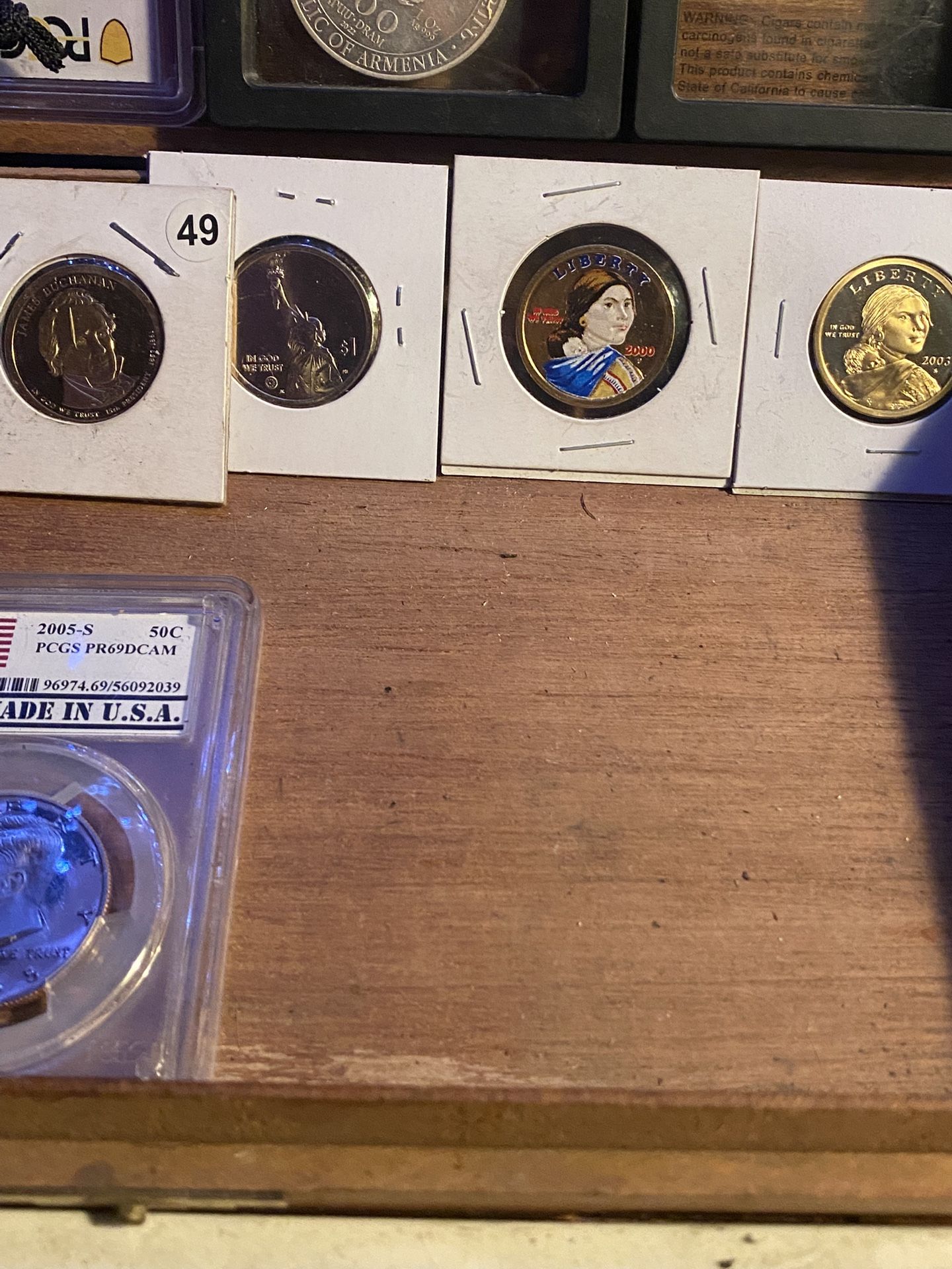 2003 P proof one dollar 2000P colorized one dollar two thous202