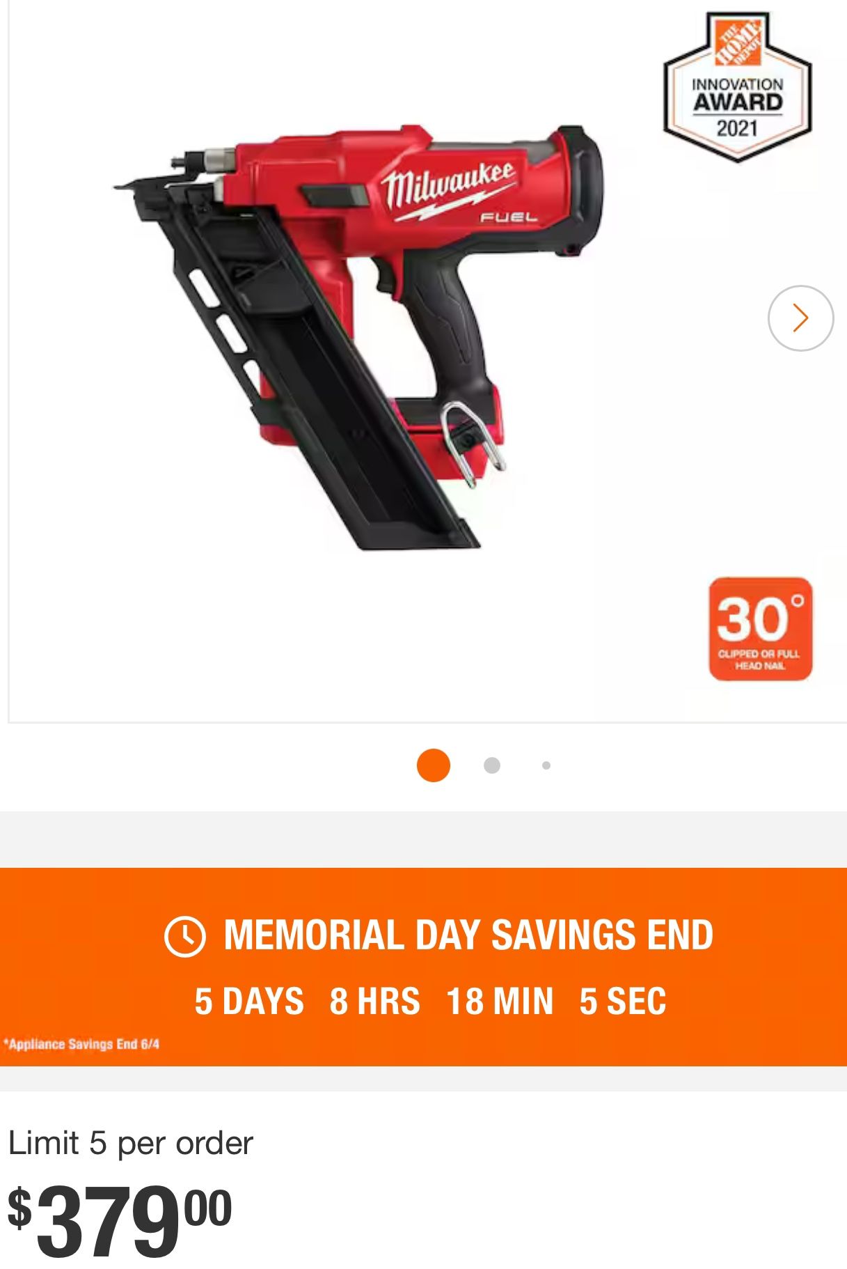 Milwaukee M18 FUEL 3-1/2 in. 18-Volt 30-Degree Lithium-Ion Brushless Cordless Framing Nailer (Tool-Only