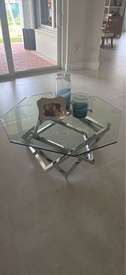 Glass table El dorado