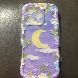 iPhone 16 Pro Floral Moon Phone Case