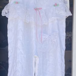vintage Buster Brown heirloom romper