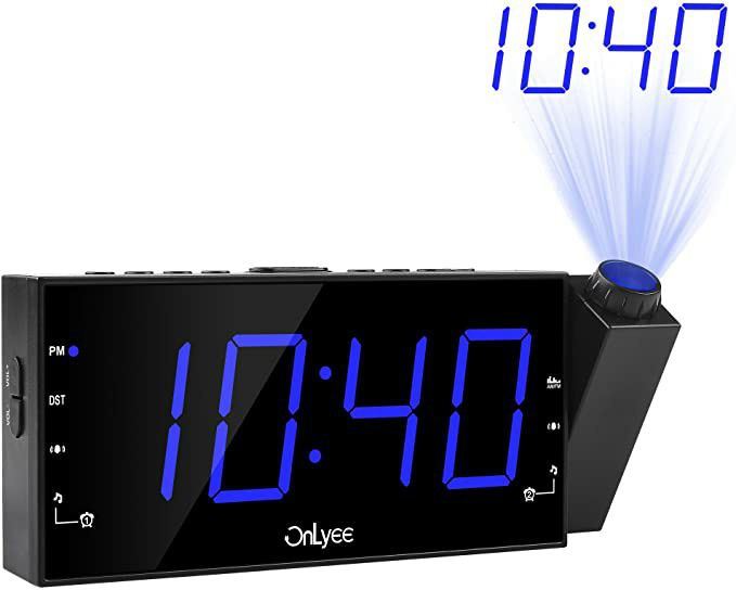 OnLyee Projection Ceiling Wall Clock