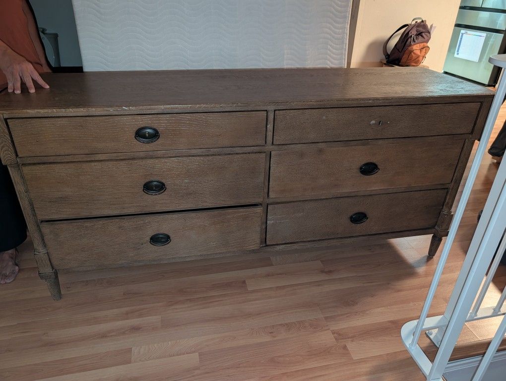 Solid Oak Dresser Drawer European Style 