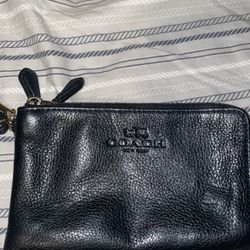 coach small wallet bag black