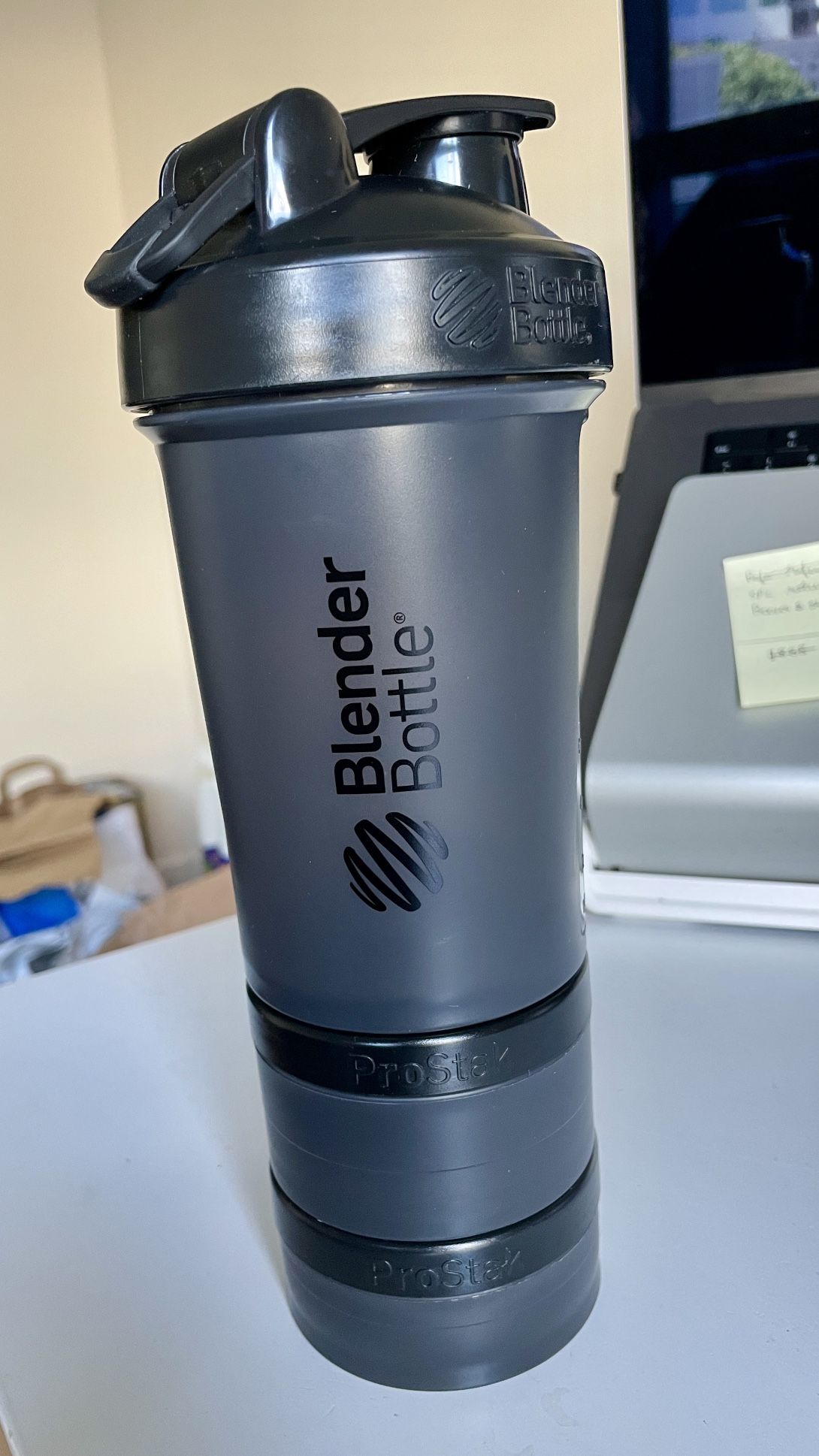 Blender Bottle with 2 ProStak stackable containers
