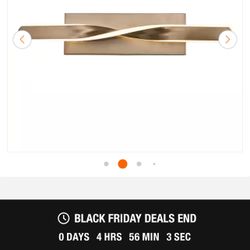 Led Vanity- Gold Finish