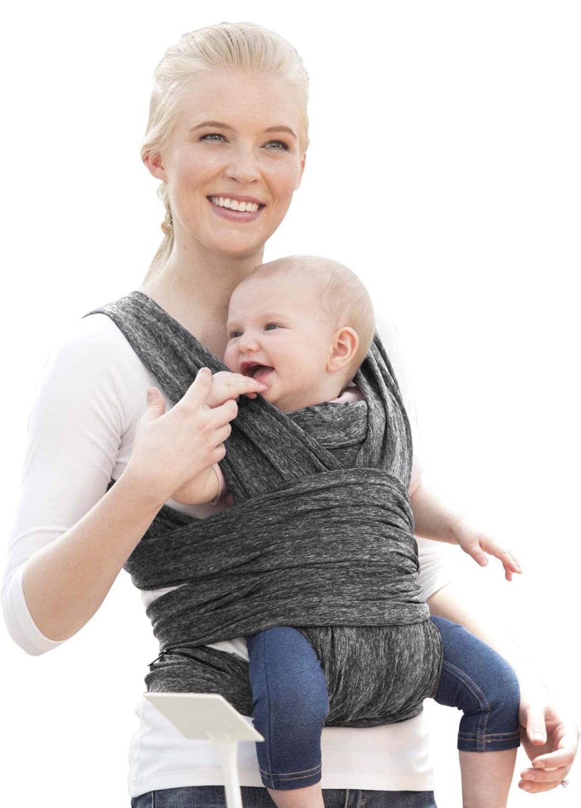 NEW Boppy Comfyfit 3-way Hybrid Baby Carrier UPF 50 Heather Gray 8-35 lbs