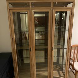 China Cabinet, Solid Wood + Tall