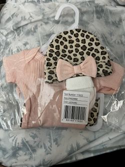 Leopard Preemie Outfit