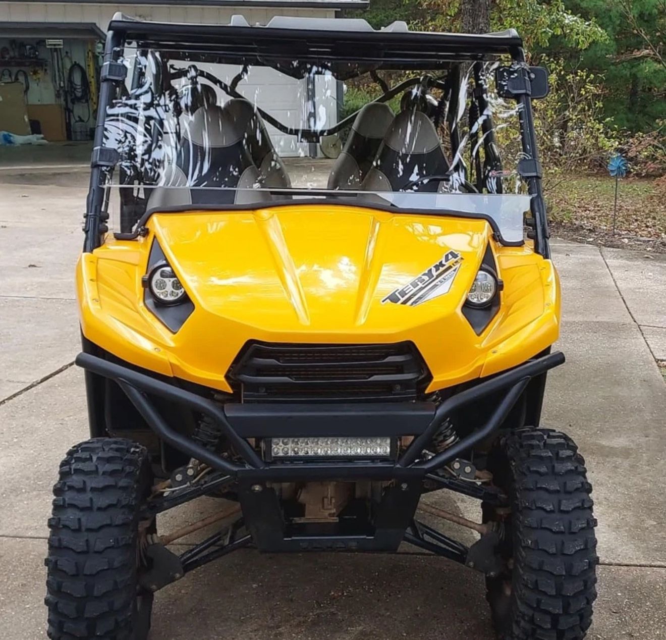 Front Windshield UTV Full Window 2012-2015 Kawasaki Teryx 4 750/800/4 800