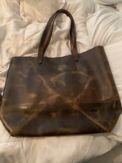 Real Leather Tech Tote