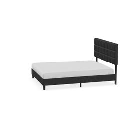 Gray Upholstered Bed Frame