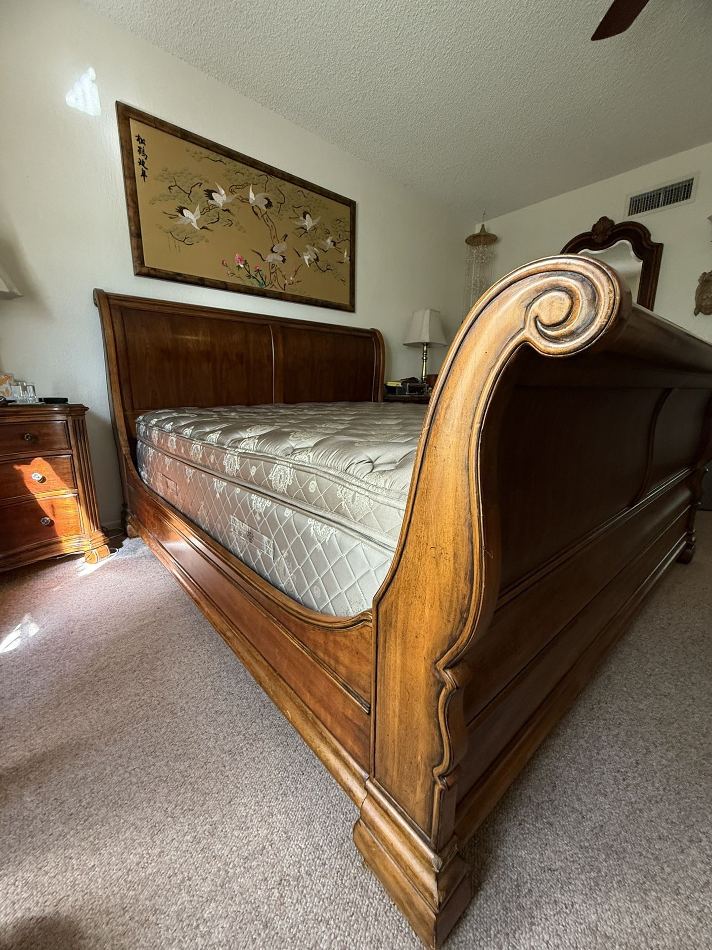 California King Sleigh Bed Frame