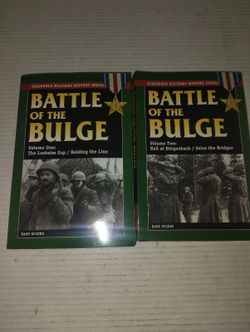 Battle of the Bulge Volumes 1 & 2 Hans Wijers WWII Military History Book Lot