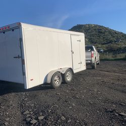 ENCLOSED TRAILERS , TITLE  AND  HAND ,14’ X 7’