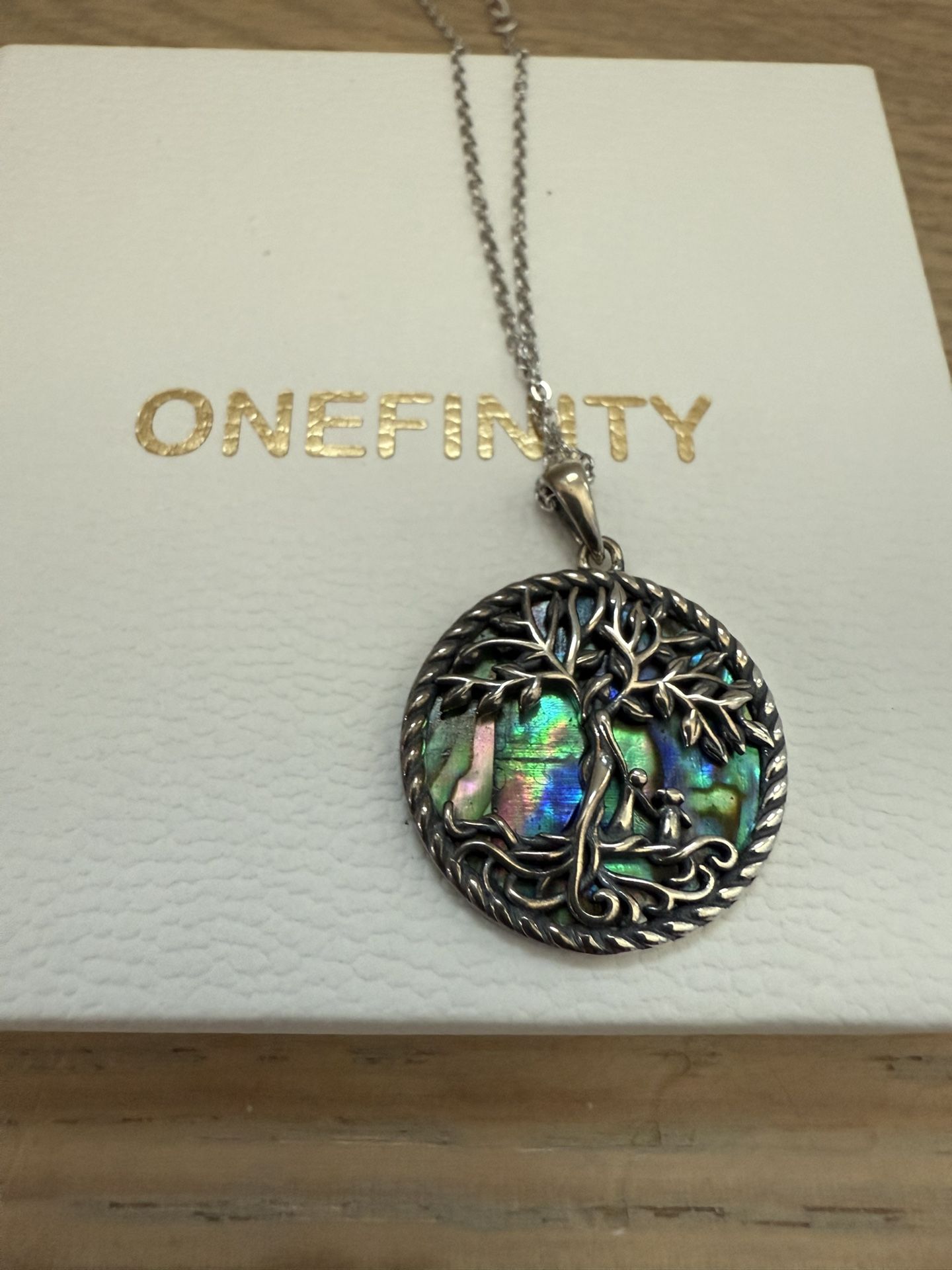 Onefinity Silver Pendant Necklace 