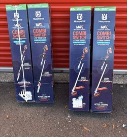 BOGO!!5 New items!!Brand New Husquvarna Pole saw/ Gas Chain saws/ Edgers/Weed eaters/Hedge Trimmer 40 volt w/ battery and charger