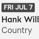 2 Hank William Tickets For July 7th RV Inn Style Resort Amphitheater Ridgefield Washington